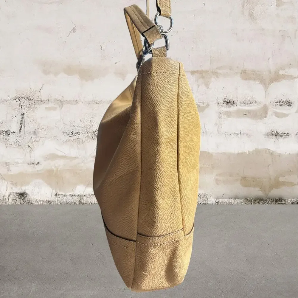 Coach Beige Shoulder Hobo Bag